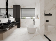 White SOFITEL Gold Marble Slab Tile 1600*3200mm For Living Room