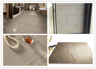 Yellow Beige Ceramic Kitchen Floor Tile , Sandstone Porcelain Tiles