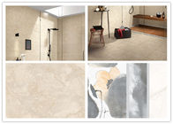 Low Absorption Rate Indoor Polished Porcelain Tile , Beige Color Marble Floor Tile