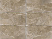 Brown Color Marble Look Bathroom Floor Tiles Chemical Resistant