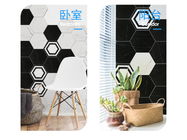 Small Black Hexagon 8'X9.2' 8.8mm Marble Look Porcelain Tile