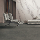 Acid Resistant Indoor Porcelain Tiles Dark Grey Color 750*1500mm Size For Bathroom