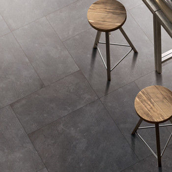 3D Inkjet Ceramic Kitchen Floor Tile , Anti Bacterial Black Kitchen Floor Tiles
