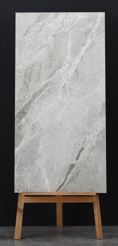 Abrasion Resistance Marble Look Ceramic Floor Tile Braccia Dark Grey 600*1200 Mm