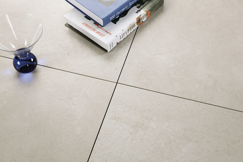 Lappato Surface White Modern Porcelain Tile , Cement Inkjet Floor Tiles 600 X 600mm Size