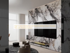 High Scratch Resistance and High Durability Indoor Porcelain Tiles with Polished Surface