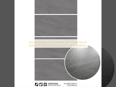 Durable Beige Indoor Porcelain Tiles Thinset Mortar Installation Method for Easy and Quick Installation