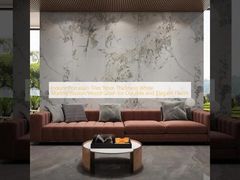 Indoor Porcelain Tiles 9mm Thickness White Marble/Illusion/Wood Grain for Durable and Elegant Floors