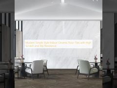 Modern Simple Style Indoor Ceramic Floor Tiles with High Scratch and Slip Resistance