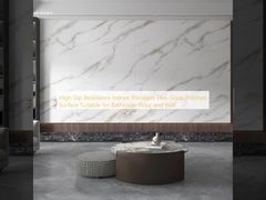 High Slip Resistance Indoor Porcelain Tiles Glaze Polished Surface Suitable for Bathroom Floor and Wall