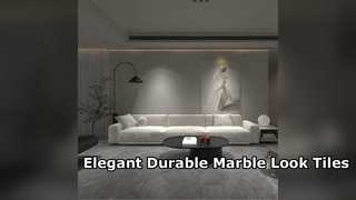 Durable 1200x2700mm Marble Look Porcelain Kitchen Tiles