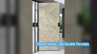 Luxury Marble Look Porcelain Tile Durable Waterproof Design