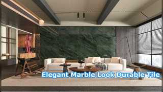 Durable Marble Look Porcelain Tile for Modern Interiors