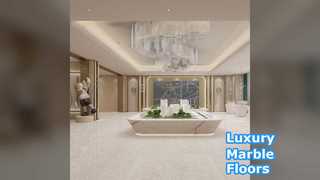Marble Look Porcelain Tiles Elegant Kitchen Flooring