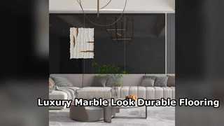 Luxury Marble Look Porcelain Tile Durable 9mm Flooring