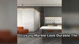 Durable Marble Look Porcelain Tile for High Traffic Floors