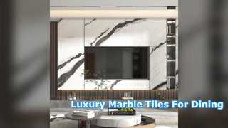 Luxury Marble Look Porcelain Tile For Modern Dining Rooms