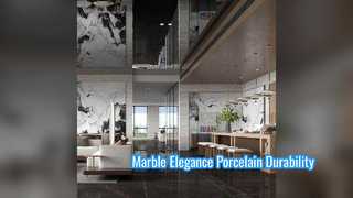 Marble Look Porcelain Tile Elegant & Durable