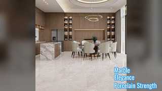 Marble Look Porcelain Tile Floor Wall Elegant