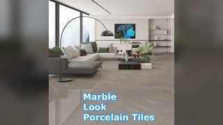 Marble Look Porcelain Tiles Elegant Luxury Flooring