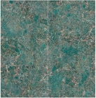 Green Colour Marble Slab Polished Granite Floor Tiles 6mm Thickness