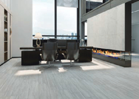 Light Grey Color Wood Look Ceramic Floor Tile 10mm Thickness Wear Resistant