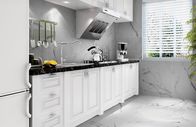 Artificial Marble Effect Kitchen Floor Tiles 24&quot;X 24&quot; Size Luxury Carrara White Color 600x600mm Size