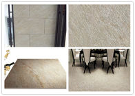 Yellow Beige Ceramic Kitchen Floor Tile , Sandstone Porcelain Tiles