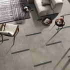 Cream Beige Modern Bathroom Floor Tile , Slip Proof Stone Look Floor Tile