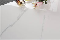 Super White Carrara Polished Porcelain Tile , Ceramic Marble Floor Tiles