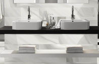Frost Resistant Marble Look Bathroom Floor Tiles / Marble Like Ceramic Tile