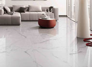 Antibacterial Commercial Marble Like Ceramic Tile For Office / Hotel Living Room Porcelain Floor Tile