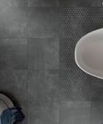 Black Color Cement Stone Look Tile Rustic Porcelain For Non Slip Bathroom Floor Tiles