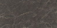 Kitchen With Dark Brown Color Floor Tiles / 30*60 Inches Polished Glazed Tiles