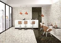 False Stone Slabs Terrazzo Porcelain Tile Floor Decoration Black Color