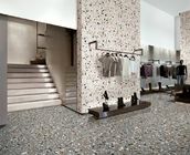 Artificial Prefab Black White Crystal Vitrified Terrazzo Floor Tile 60x60cm