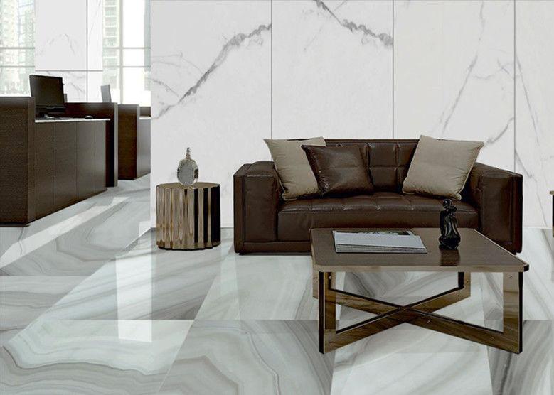 Luxury Large Living Room Porcelain Floor Tile Marble Look 24x48 Full Polished