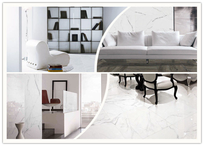 Fashion Marble Look Porcelain Tile , 24x48 Floor Tile Accurate Dimensions Living Room Porcelain Floor Tile