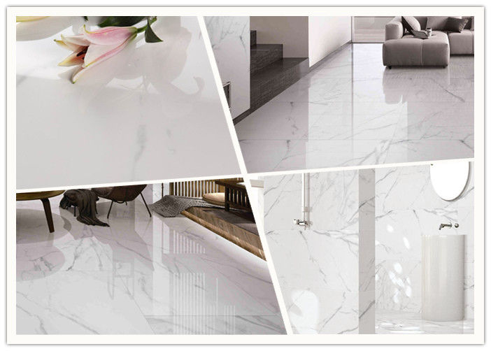 Wear - Resistant Marble Look Ceramic Floor Tile For Living Room