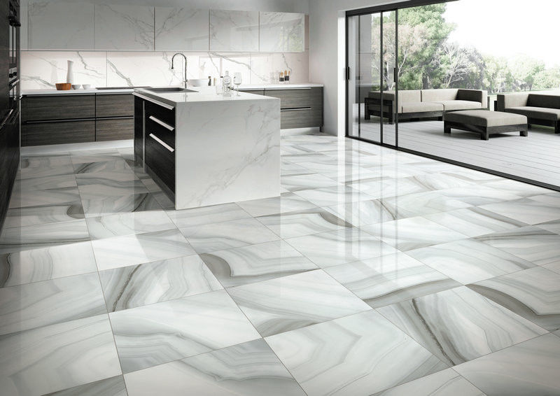 Non Slip Indoor Porcelain Tiles With Various Colors Customized Size
