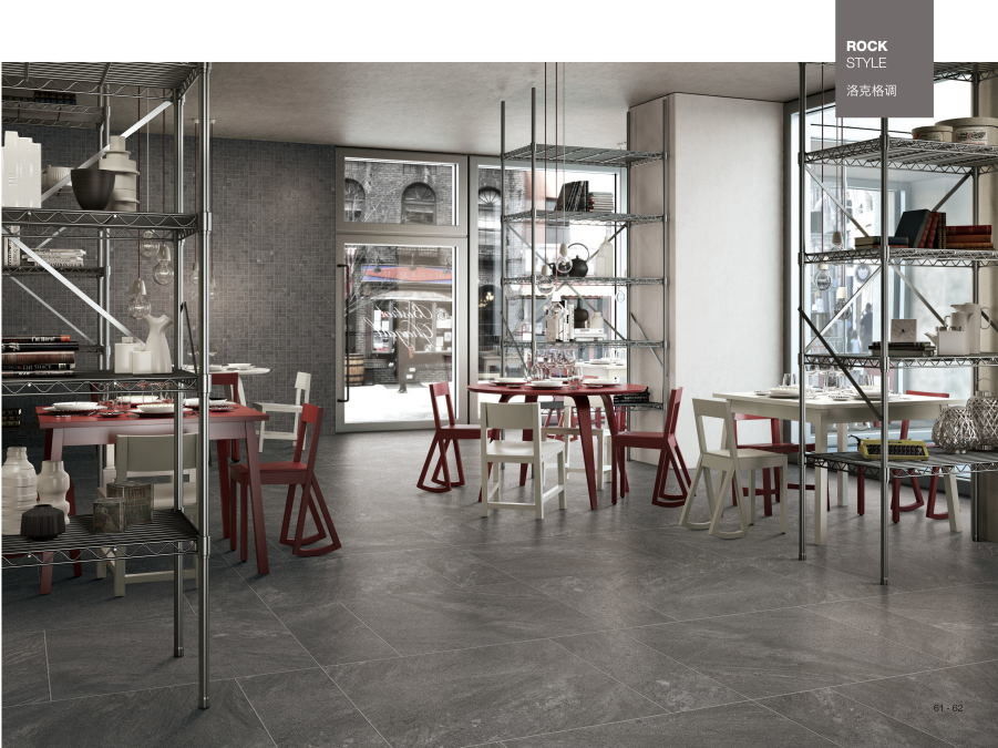 New Style 600*600 Mordern Porcelain Anti-Slip Black Color Thin Floor Tile For Bar And Dining Room