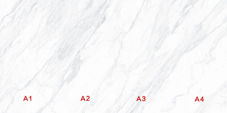 Wear Resistant Outdoor 36x72 Inches Marble Look Porcelain Tile
