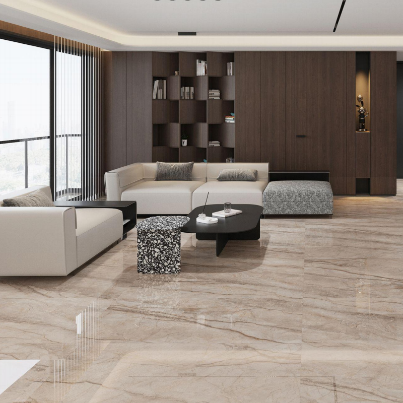Tiles Looks Roch Scratch & Stain Resistant Marble Look Porcelain Tile