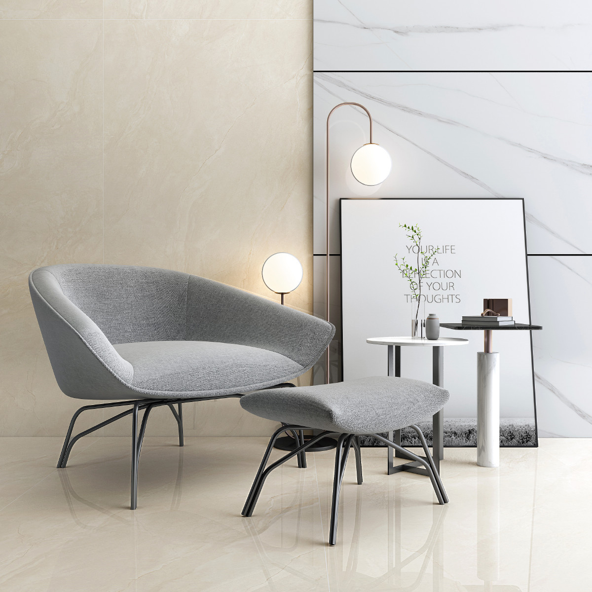 750x1500 Big Size Tile Look Ceramic Polished Porcelain Tile Looks Like