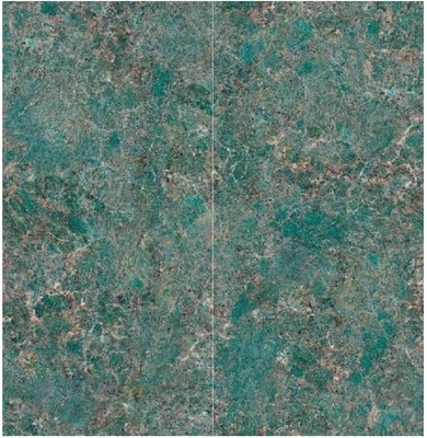 Green Colour Marble Slab Polished Granite Floor Tiles 6mm Thickness