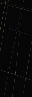 Black Marble Porcelain Slab Tile 3 Random Patterns High Hardness
