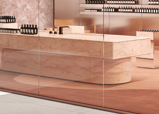 Elegant 6mm Interior Porcelain Wall Slab For Living Room Decoration