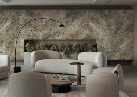 Easy Maintenance And Stain Resistant Indoor Porcelain Tiles 1200*2800mm