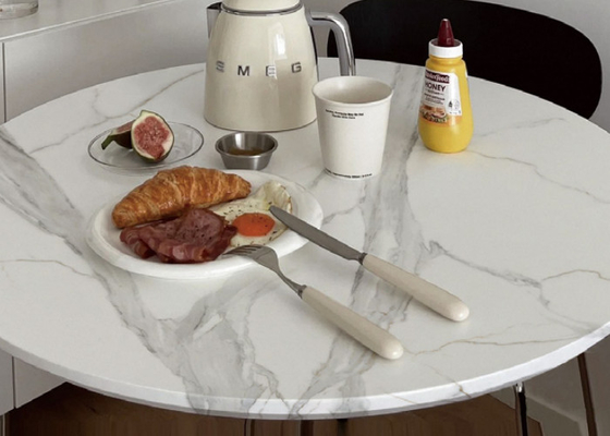 Easy Maintenance White Porcelain Tiles 6 Pattern Scratch Resistant Flooring