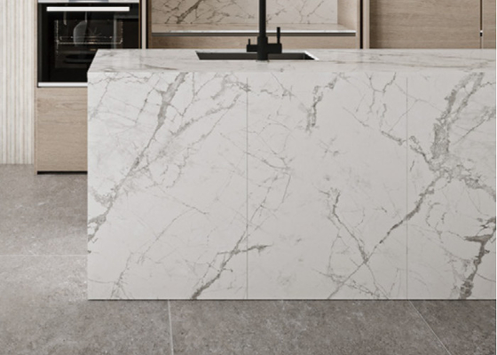 White Porcelain Polished Tiles Offering 3 Patterns 12mm Effortless Maintenance